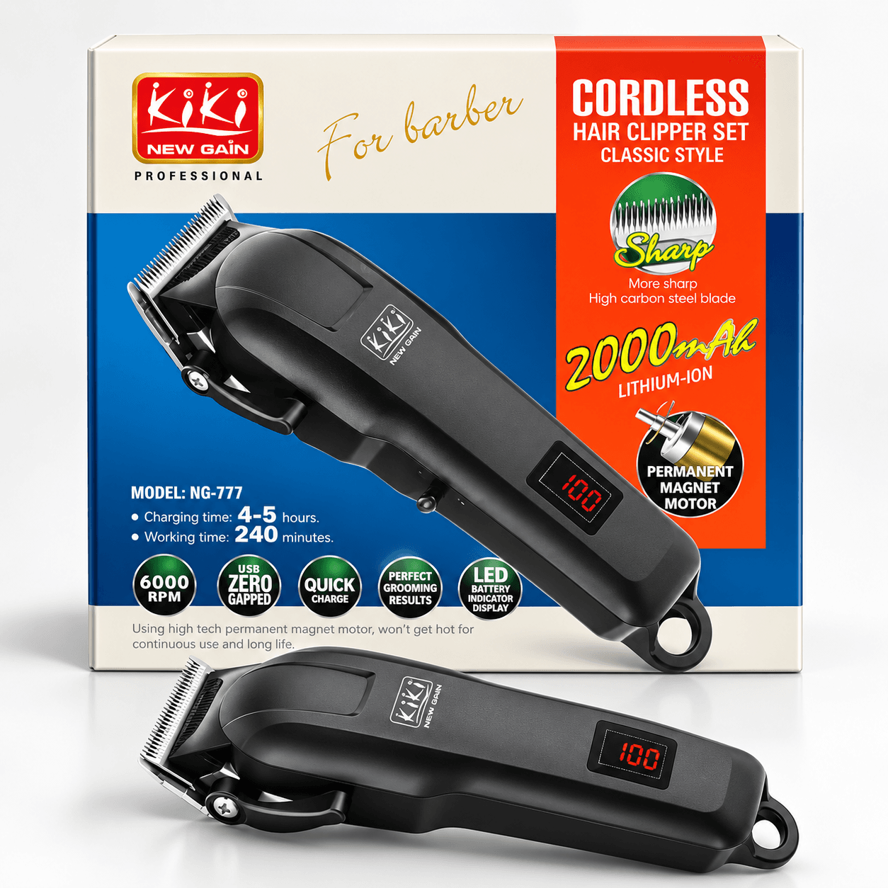 KIKI New Gain Cordless Hair Clipper