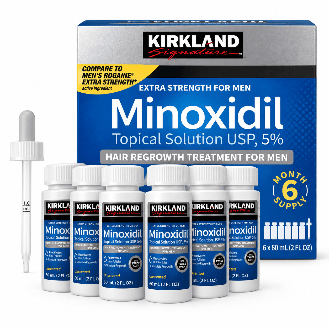 Kirkland Minoxidil 5% – 6 Month Supply